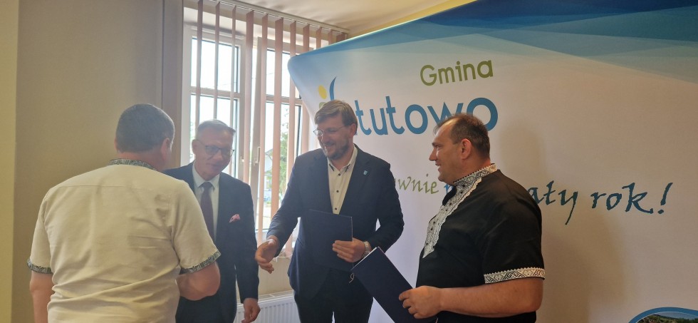 Gmina Sztutowo ma partnerską gminę z Ukrainy.
