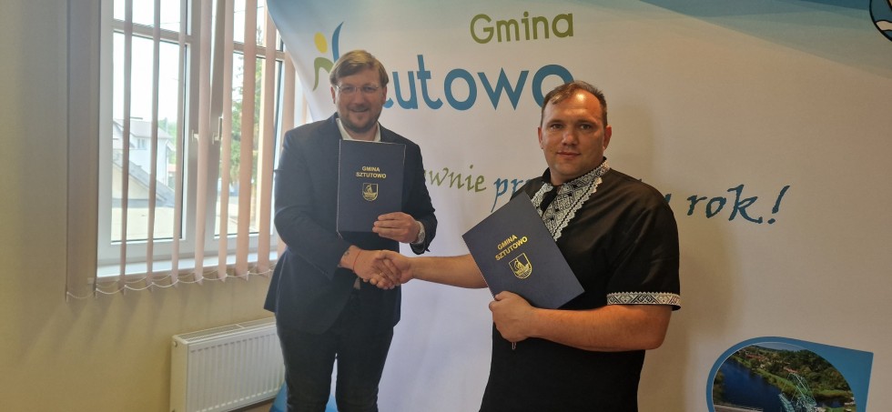 Gmina Sztutowo ma partnerską gminę z Ukrainy.