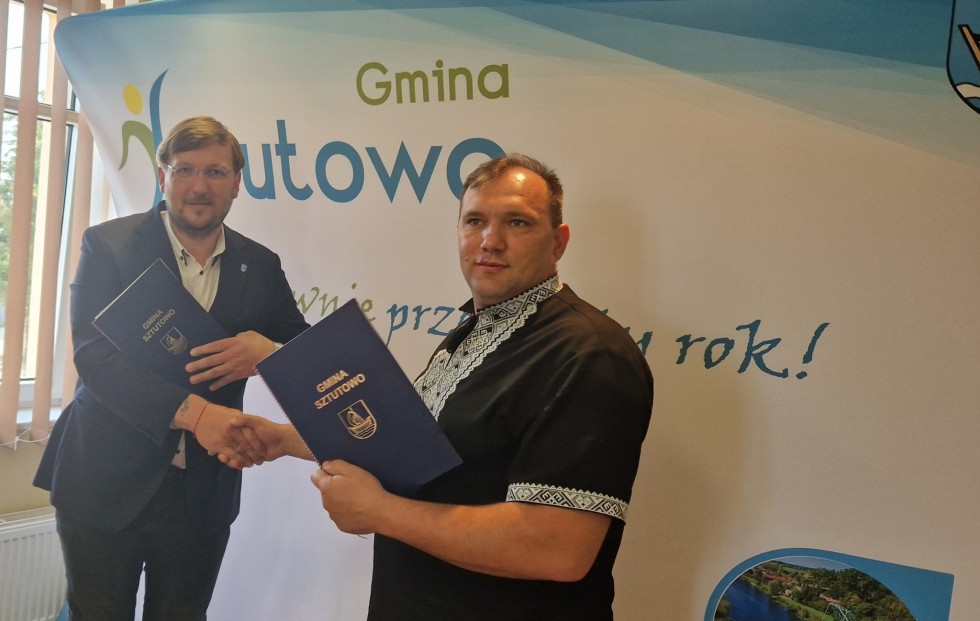 Gmina Sztutowo ma partnerską gminę z Ukrainy.
