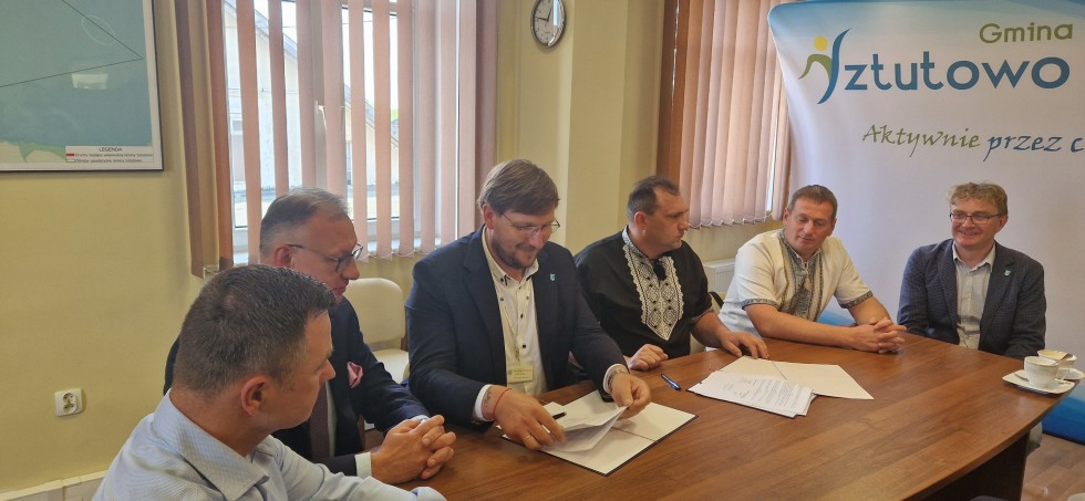Gmina Sztutowo ma partnerską gminę z Ukrainy.