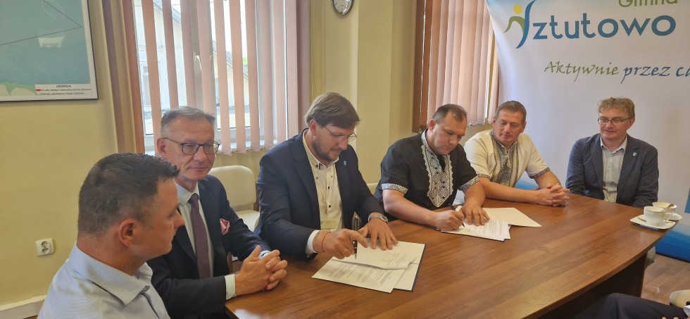 Gmina Sztutowo ma partnerską gminę z Ukrainy.