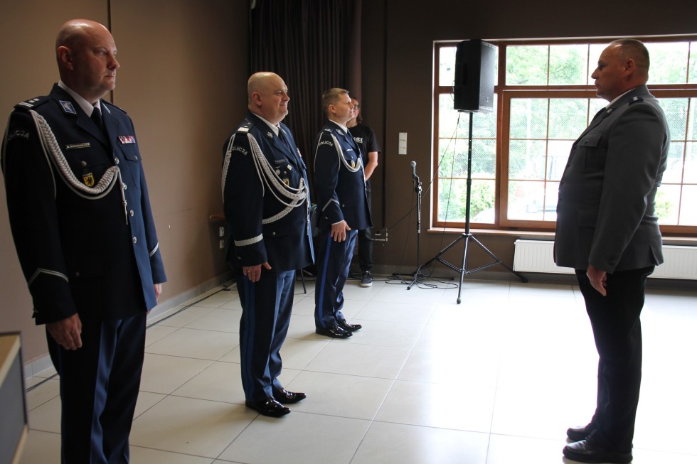 Sztum. Mł. insp. Karol Dziemiańczyk zaprzysiężony na komendanta.