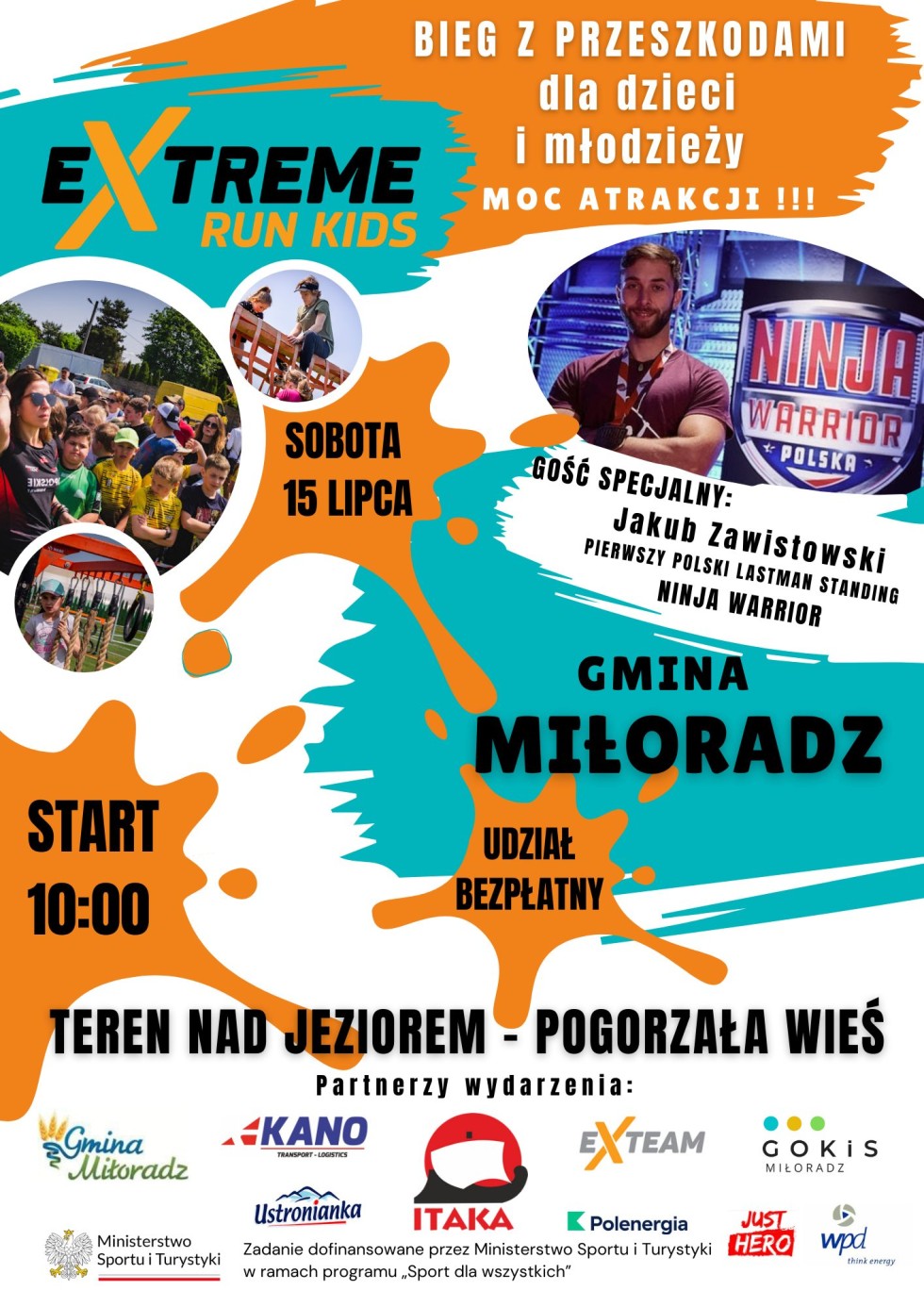 Gmina Miłoradz. 15 lipca ExtremeRun Kids 2023 w Pogorzałej Wsi.