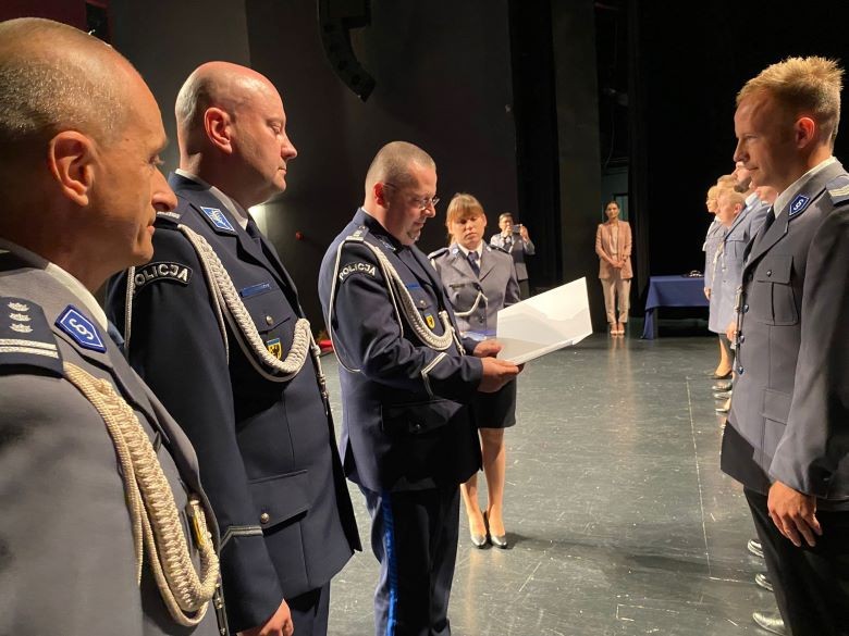 Wspólne obchody Święta Policji funkcjonariuszy ze Sztumu i Kwidzyna.