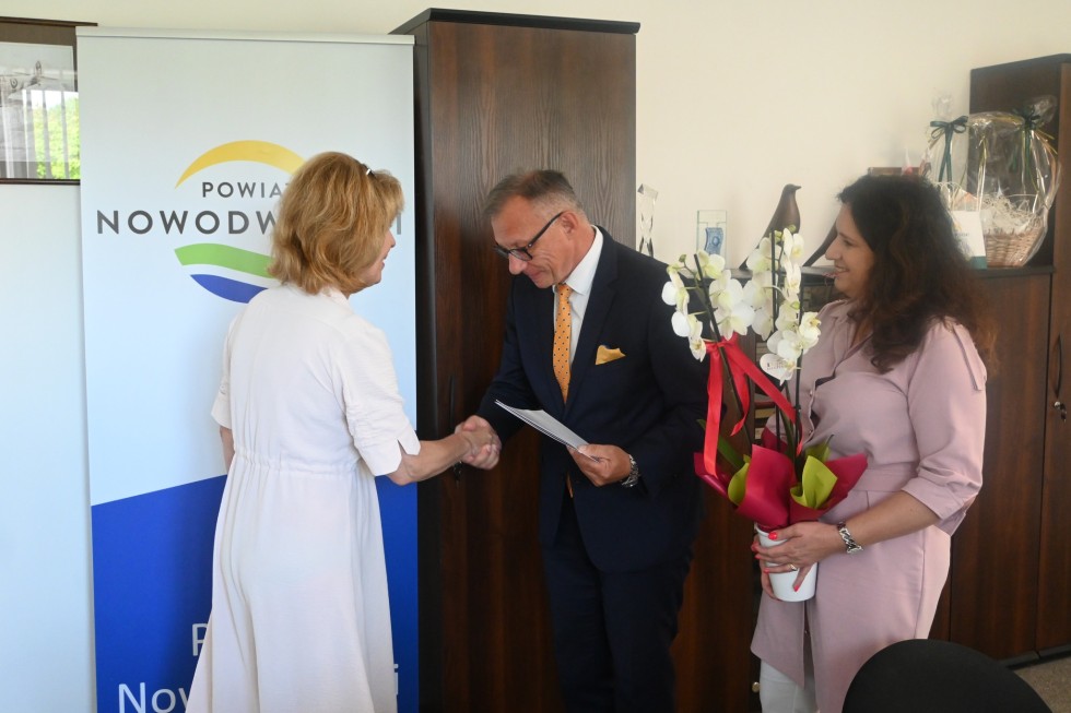 Nowy Dwór Gdański. Uroczyste pożegnanie Izabeli Narewskiej.