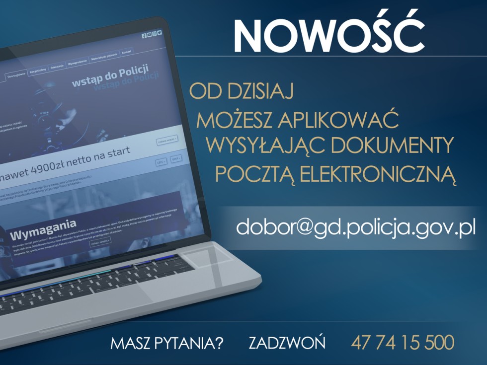 Malbork. Nowość w procedurze rekrutacyjnej do policji.