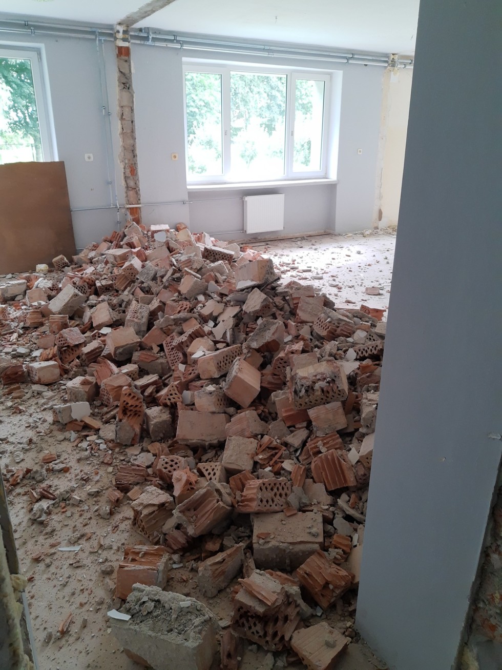 Nowy Dwór Gdański. Trwa remont pomieszczeń SOSW.