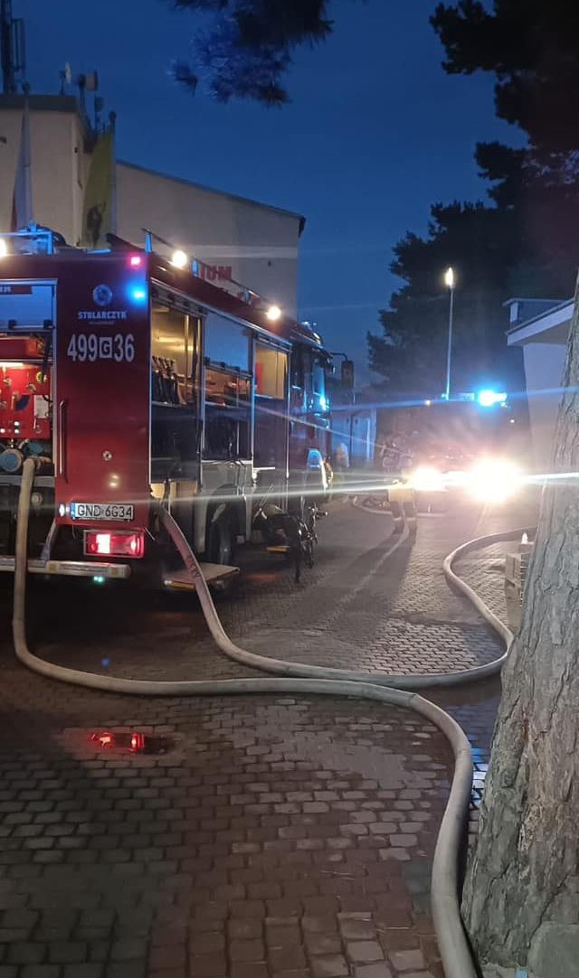 Krynica Morska. Pożar w ośrodku wypoczynkowym.