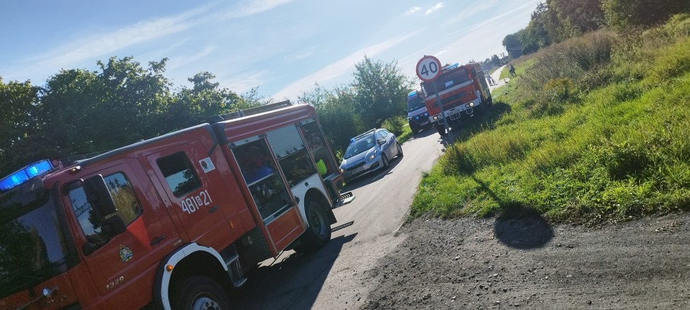 Powiat malborski. Wypadek spowodowany przez 84-letniego kierowcę i kolizja z udziałem kierującego bez uprawnień.