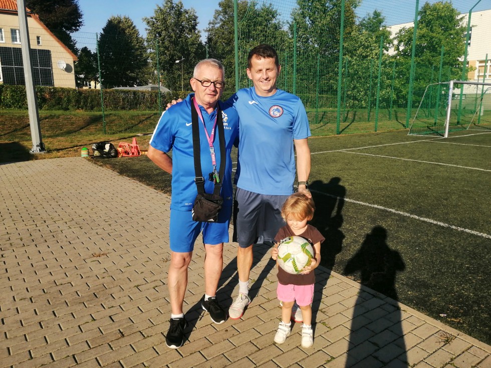 Zgrupowanie malborskich klas sportowych w Sztutowie.