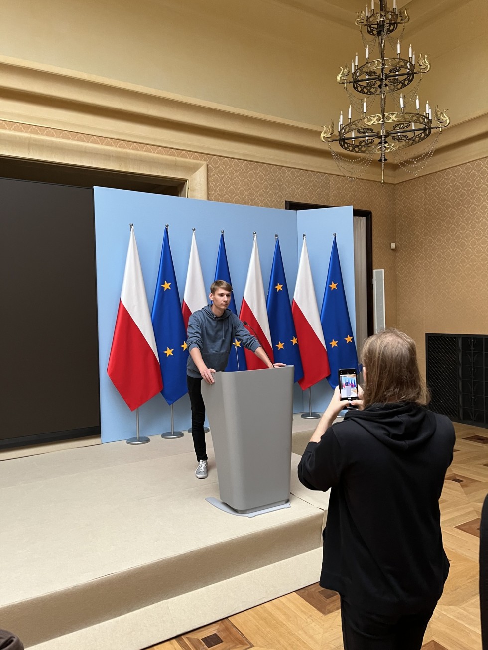 Powiat sztumski. Uczniowie szkół ponadpodstawowych z wizytą w Sejmie RP.
