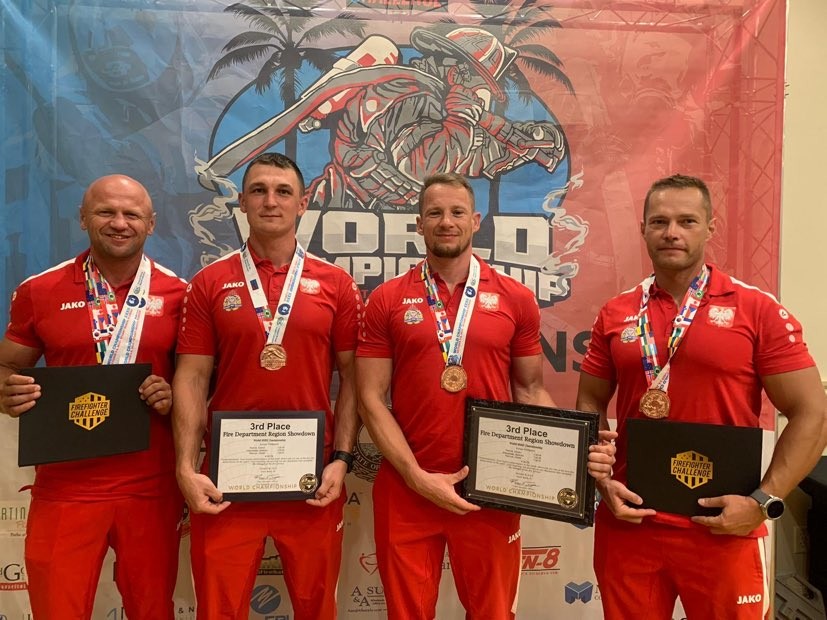 Strażak ze Sztumu brązowym medalistą Mistrzostw Świata Firefighter Challenge 2023.