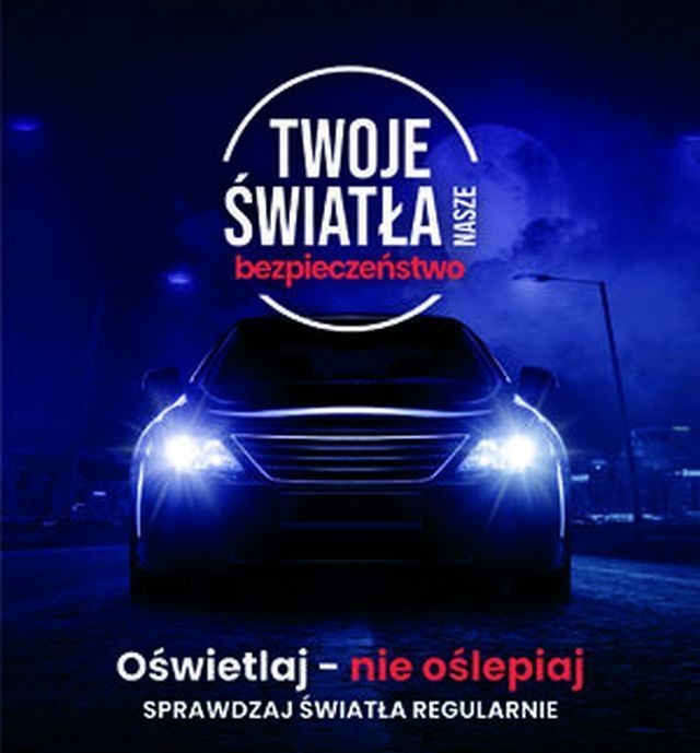Malbork. Kierowco, sprawdź oświetlenie w swoim samochodzie. Ruszyła policyjna akcja Twoje Światła – Nasze Bezpieczeństwo.