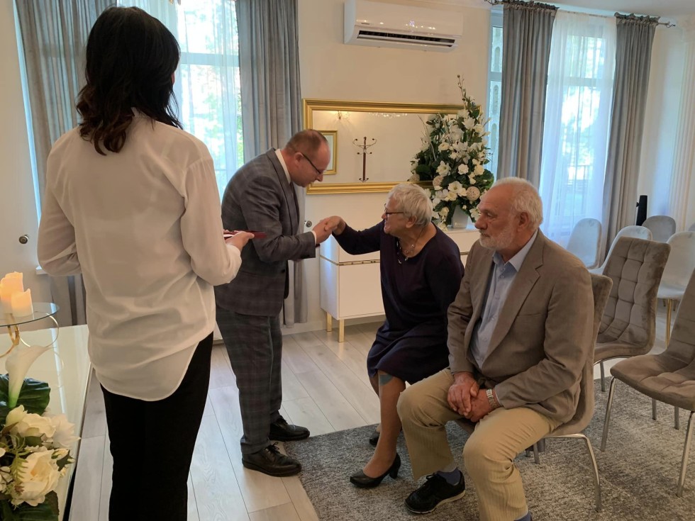 Nowy Dwór Gdański. Złote Gody państwa Marianny i Andrzeja Mańkowskich.