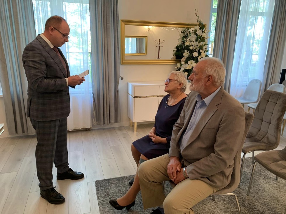 Nowy Dwór Gdański. Złote Gody państwa Marianny i Andrzeja Mańkowskich.
