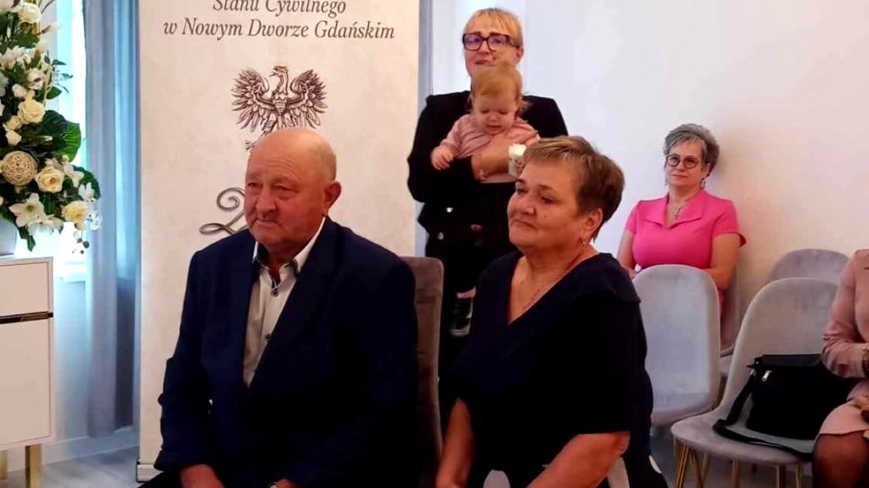 Nowy Dwór Gdański. Złote Gody państwa Sałek.