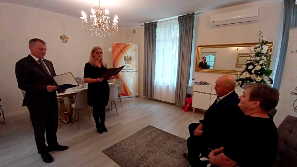 Nowy Dwór Gdański. Złote Gody państwa Sałek.