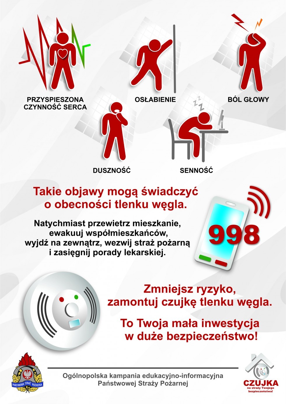Jak uchronić się przed zaczadzeniem? Ruszyła ogólnopolska kampania Czujka na straży Twojego bezpieczeństwa! - sezon grzewczy 2023-2024.