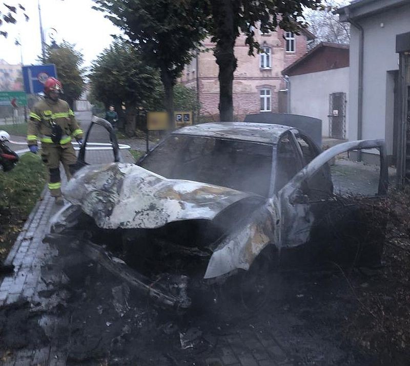 Pożar osobówki w Nowym Stawie i uwięziona sowa – tygodniowy raport malborskich służb mundurowych.