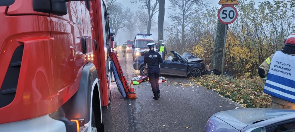 Groźne zdarzenia drogowe w powiecie nowodworskim.