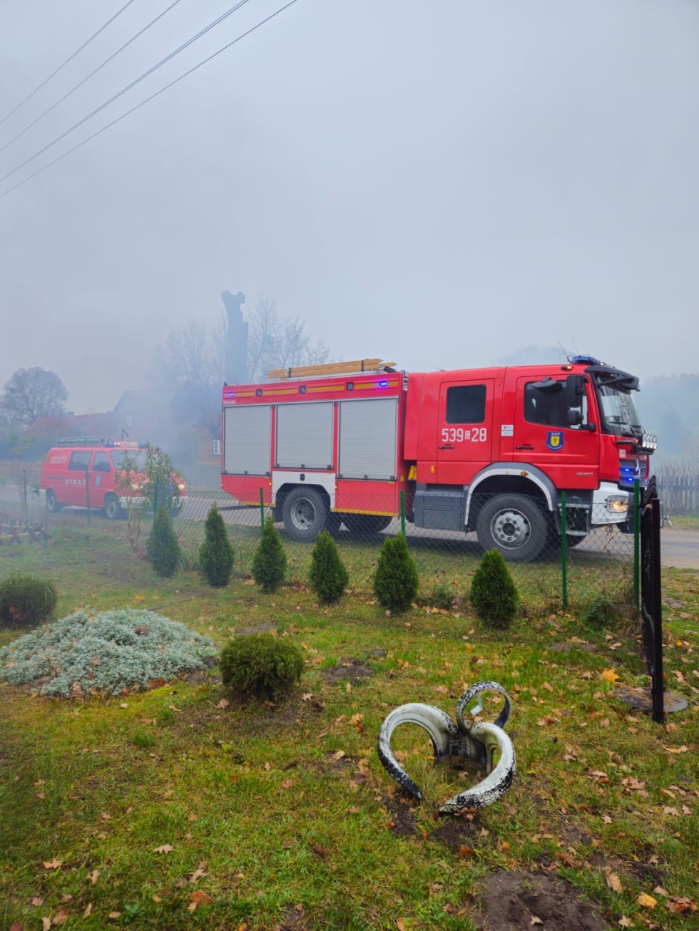 Śmiertelny pożar w Cygusach – raport sztumskich służb mundurowych.