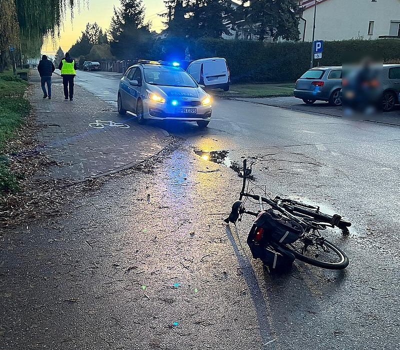 Malbork. Potrącenie rowerzysty na ul. Michałowskiego.