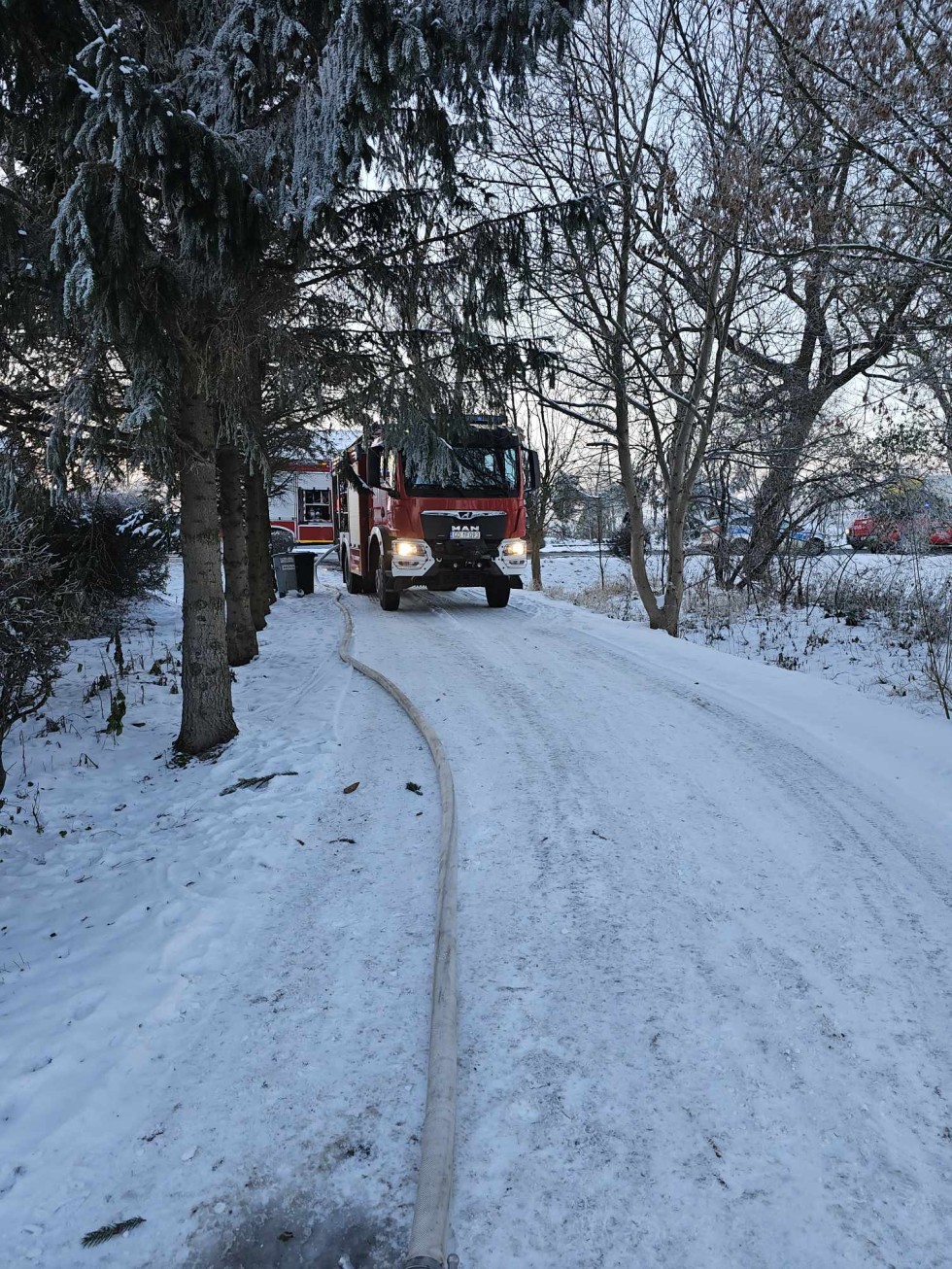 Tragamin. Mężczyzna zginął w pożarze domu.