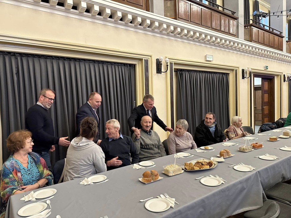 Nowy Dwór Gdański. Spotkanie wigilijne seniorów.
