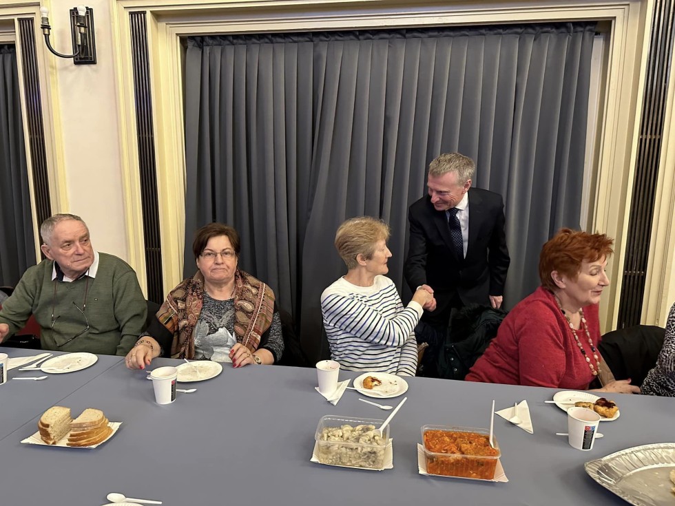 Nowy Dwór Gdański. Spotkanie wigilijne seniorów.