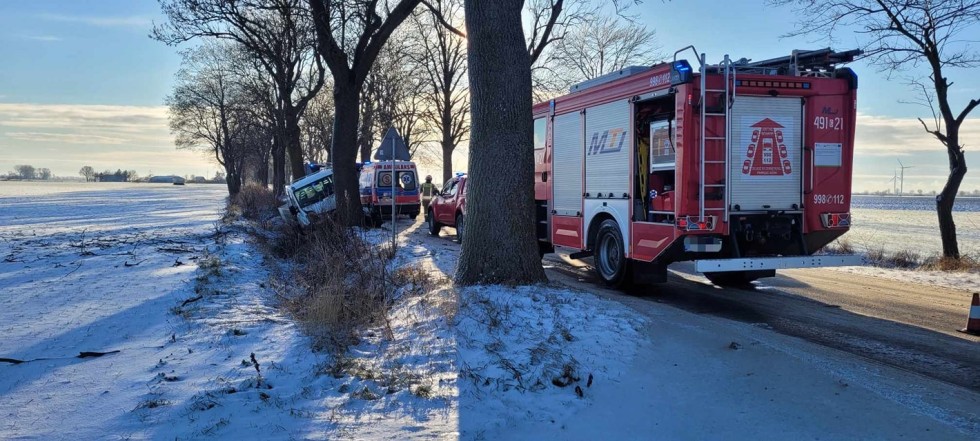 Gmina Nowy Staw. Jedna osoba w szpitalu po wypadku w Brzózkach.