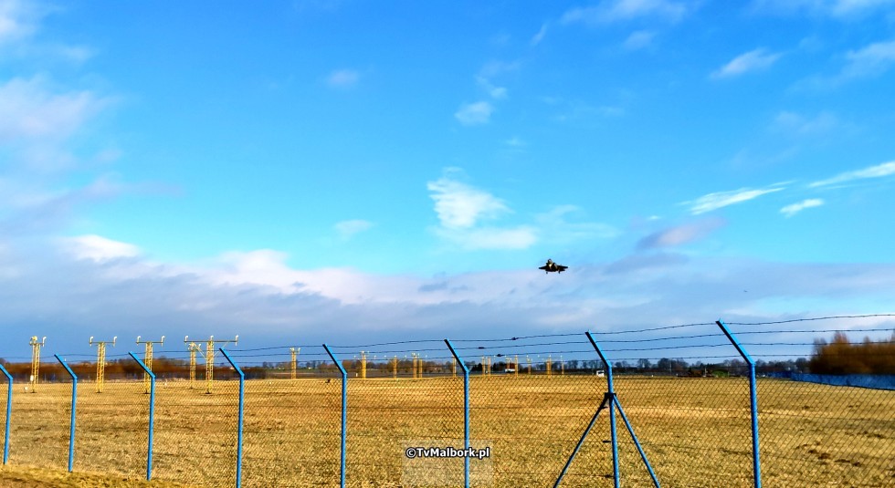 Włoskie F-35A Lightning II w Malborku. Zobacz wideo i zdjęcia - 19 stycznia 2024