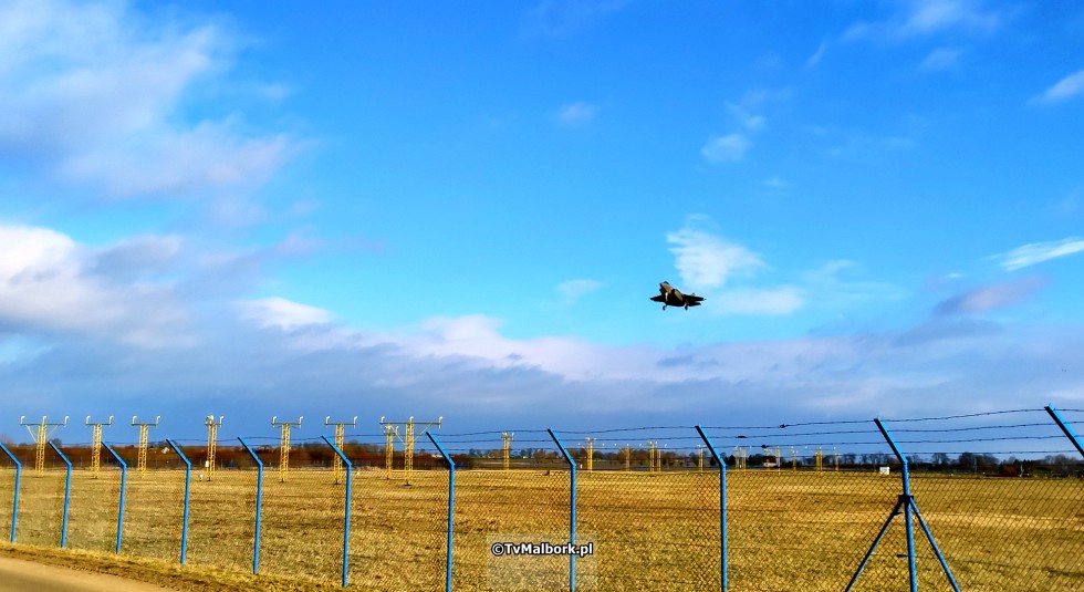 Włoskie F-35A Lightning II w Malborku. Zobacz wideo i zdjęcia - 19 stycznia 2024