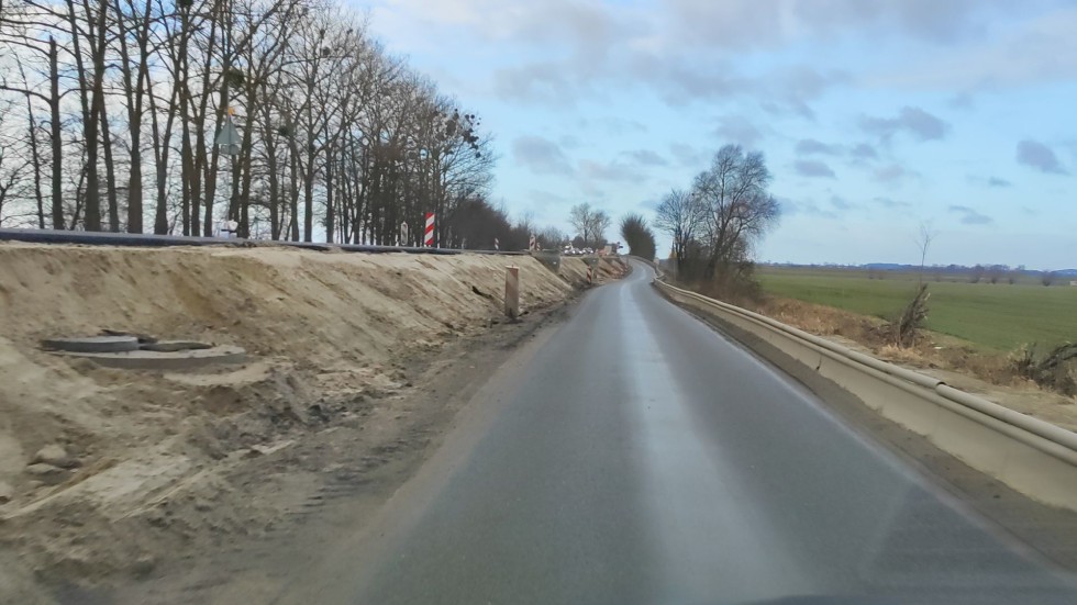 DK22. Przebudowa odcinka między Gnojewem a Knybawą. Zobacz postęp prac styczeń 2024.