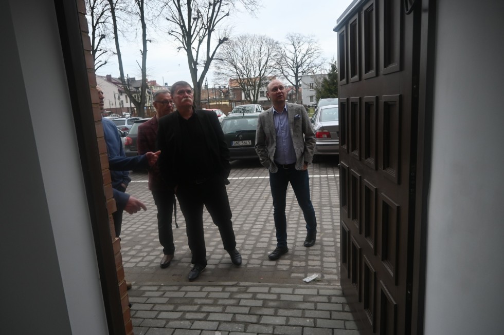 Nowy Dwór Gdański. Odbiór końcowy budynku Starostwa Powiatowego.