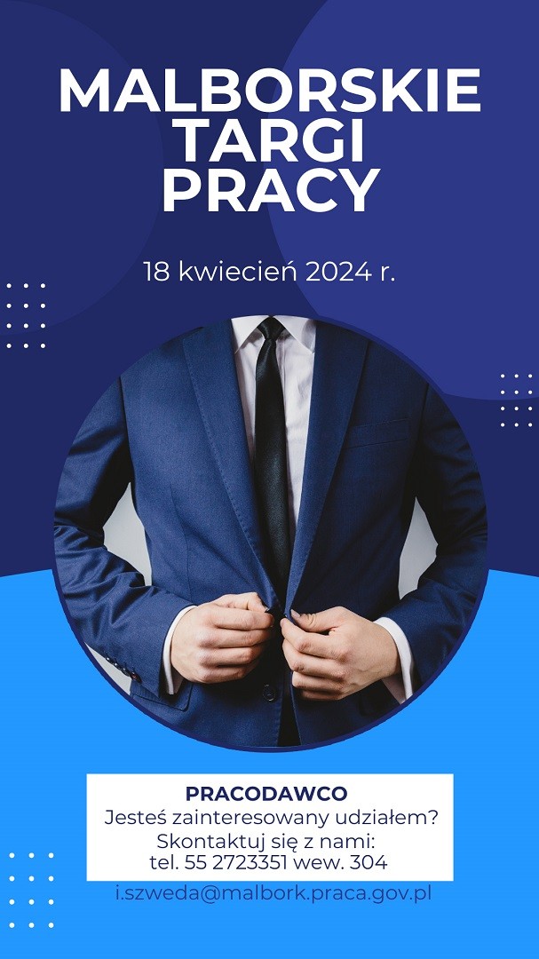 W kwietniu odbędą się Malborskie Targi Pracy.