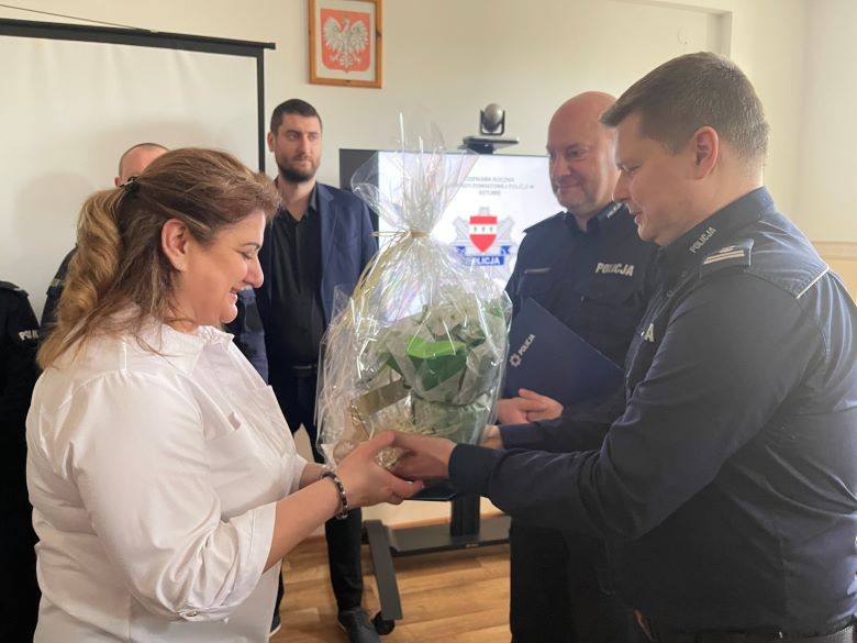 Sztum. Odprawa roczna policjantów – podsumowanie pracy w 2023 r.