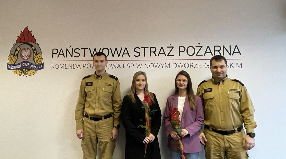Nowy Dwór Gdański. Dzień Służby Cywilnej u strażaków.