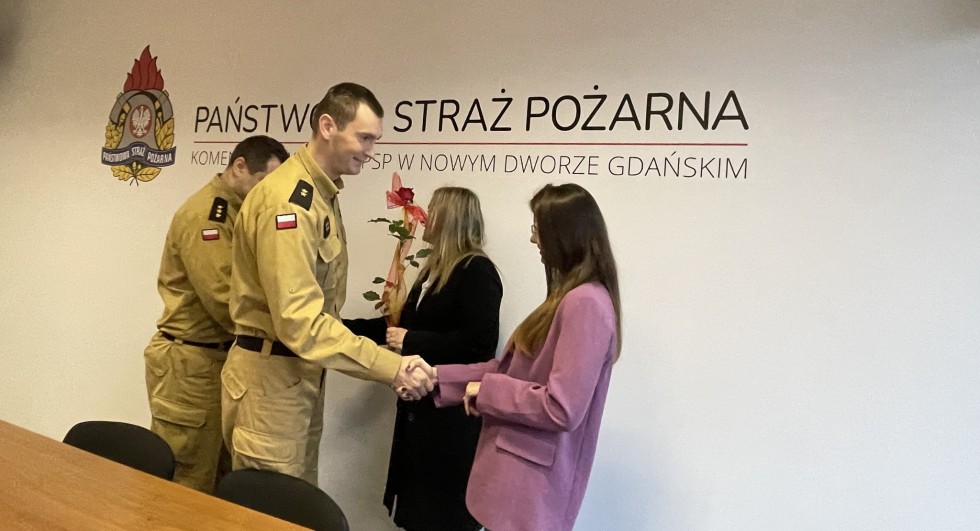 Nowy Dwór Gdański. Dzień Służby Cywilnej u strażaków.