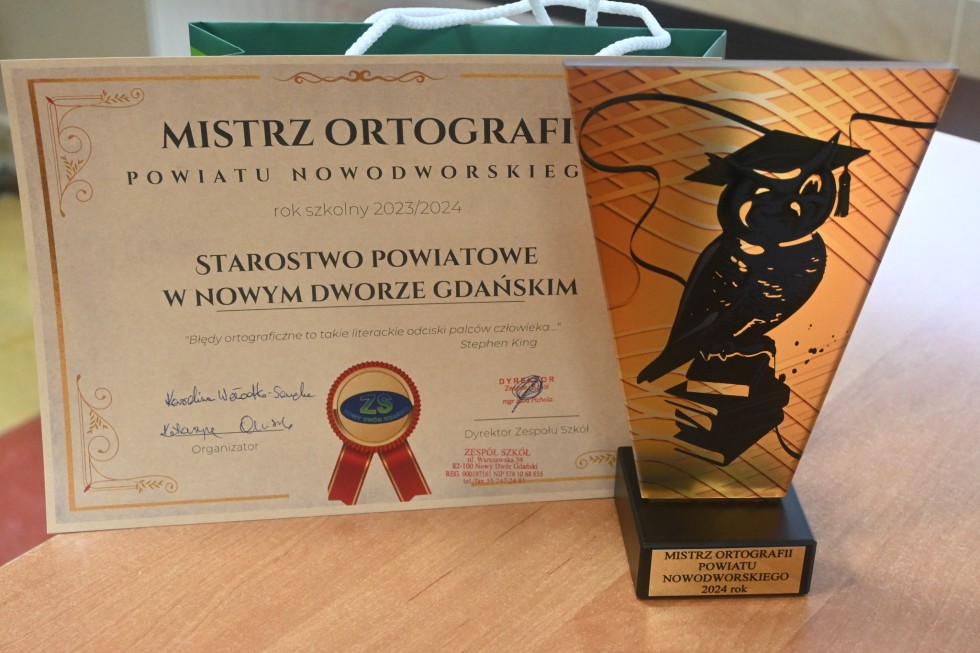 Znamy Mistrza Ortografii Powiatu Nowodworskiego.