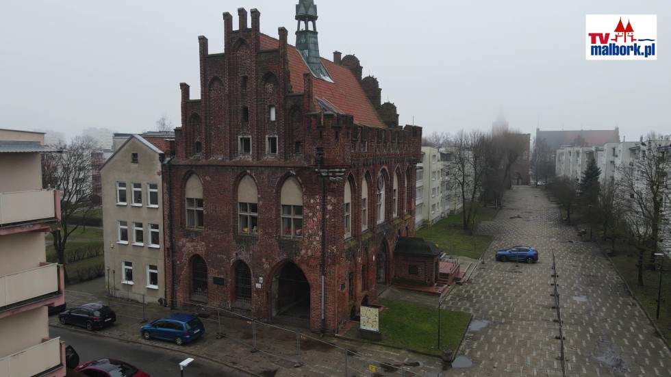 Ruszyła modernizacja Staromiejskiego Ratusza w Malborku. Zobacz wideo z drona - 27.02.2024