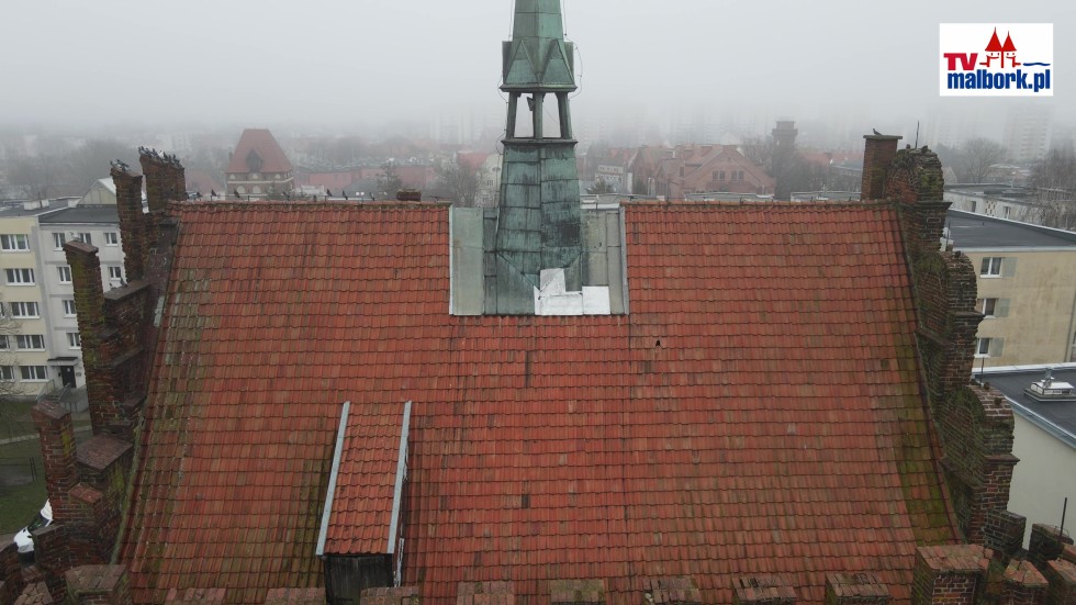 Ruszyła modernizacja Staromiejskiego Ratusza w Malborku. Zobacz wideo z drona - 27.02.2024