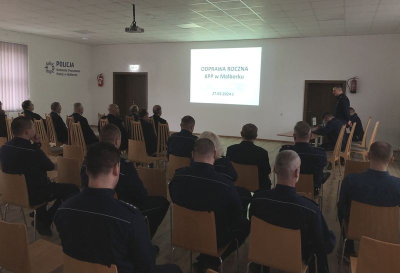 Malbork. Policjanci podsumowali 2023 rok.