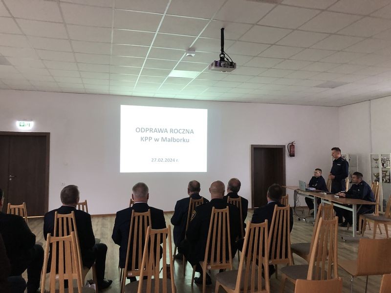 Malbork. Policjanci podsumowali 2023 rok.