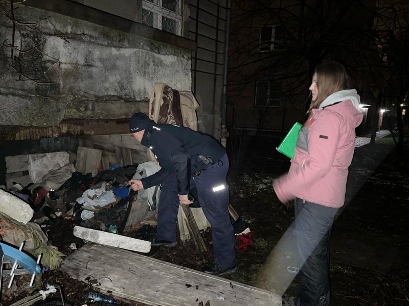 Malbork. Wspólne działania służb w pomocy bezdomnym.