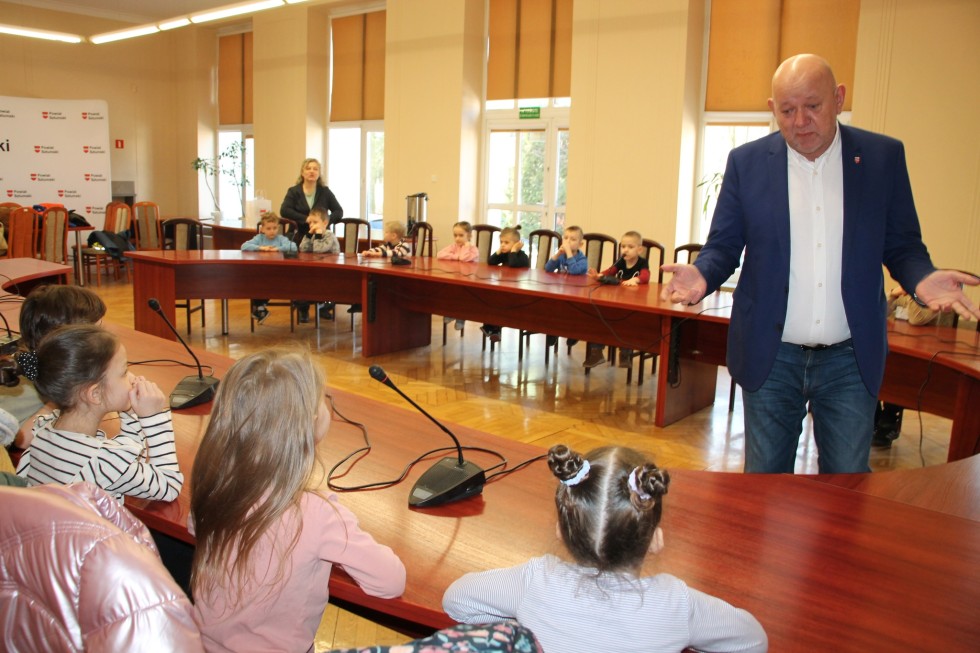 Sztum. Przedszkolaki z wizytą w Starostwie Powiatowym.