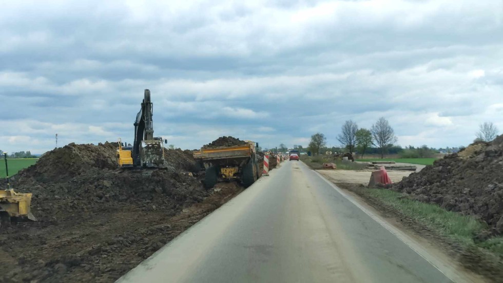 DK22. Coraz bliżej końca rozbudowy odcinka Malbork-Stare Pole. 04.2024 Wideo i zdjęcia