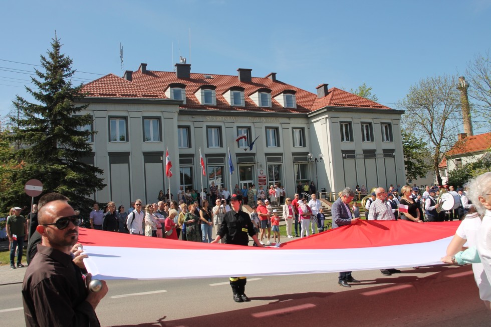 Sztum. Obchody 233. rocznicy uchwalenia Konstytucji 3 Maja.