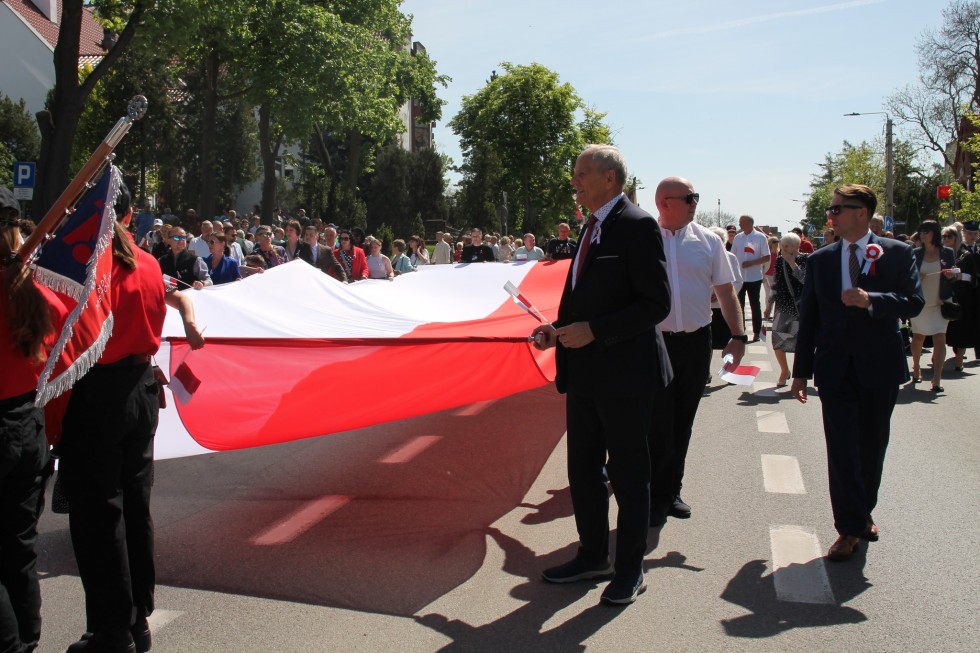 Sztum. Obchody 233. rocznicy uchwalenia Konstytucji 3 Maja.
