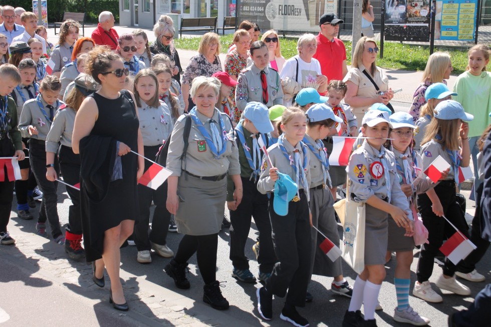 Sztum. Obchody 233. rocznicy uchwalenia Konstytucji 3 Maja.