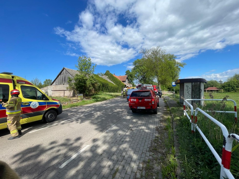 Powiat nowodworski. Wymusiła pierwszeństwo i spowodowała wypadek w Starocinie – dwie osoby trafiły do szpitala.